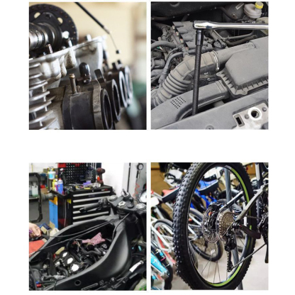 72-Tooth Extendable Ratchet Wrench - High Leverage, Quick-Release, Professional Automotive Tool Set | Heavy-Duty Chrome Vanadium Steel