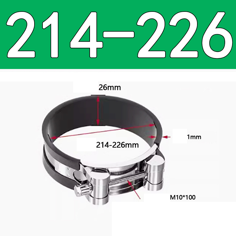 Heavy Duty Hose Clamp - Reinforced European Style Pipe Clip, Corrosion Resistant Galvanized Carbon Steel, for PVC Pipe & Hose Fixing