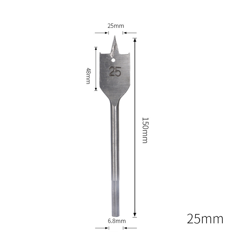 Triple-Point Woodworking Spade Drill Bit Set | Cabinet & Door Lock Bore Cutter | Wood Flat Drill & Expander Kit | 8-50mm Full Range