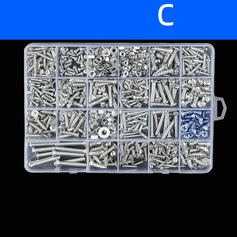 The Ultimate Screw Assortment Kit: M2-M6 Zinc-Plated Machine & Self-Tapping Screws, Nuts, Washers for DIY & Repair