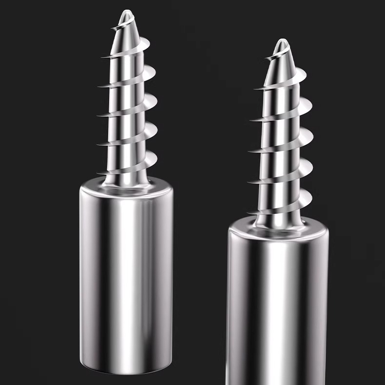 20-Pack Self-Tapping Screw Shelf Supports - Heavy Duty Cold-Rolled Steel Bracket for Bookshelf, Wardrobe, Cabinet with Dust-Proof Caps