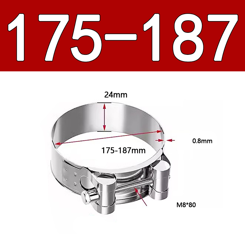Heavy Duty Hose Clamp - Reinforced European Style Pipe Clip, Corrosion Resistant Galvanized Carbon Steel, for PVC Pipe & Hose Fixing