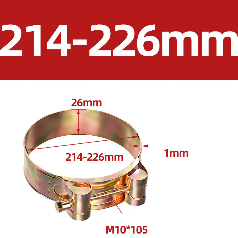 Heavy Duty Hose Clamp - Reinforced European Style Pipe Clip, Corrosion Resistant Galvanized Carbon Steel, for PVC Pipe & Hose Fixing