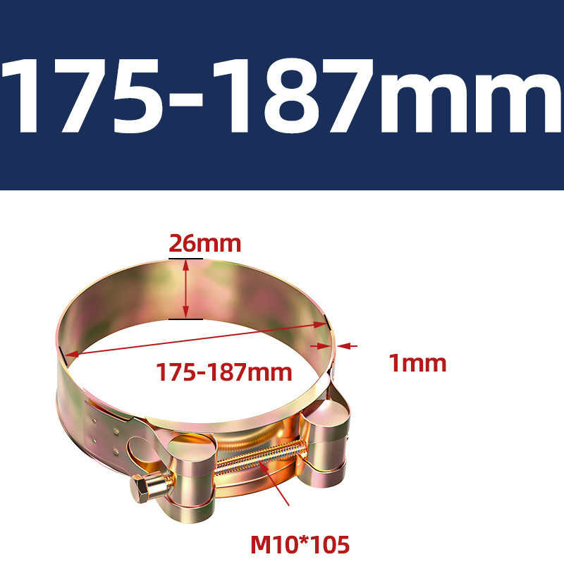 Heavy Duty Hose Clamp - Reinforced European Style Pipe Clip, Corrosion Resistant Galvanized Carbon Steel, for PVC Pipe & Hose Fixing