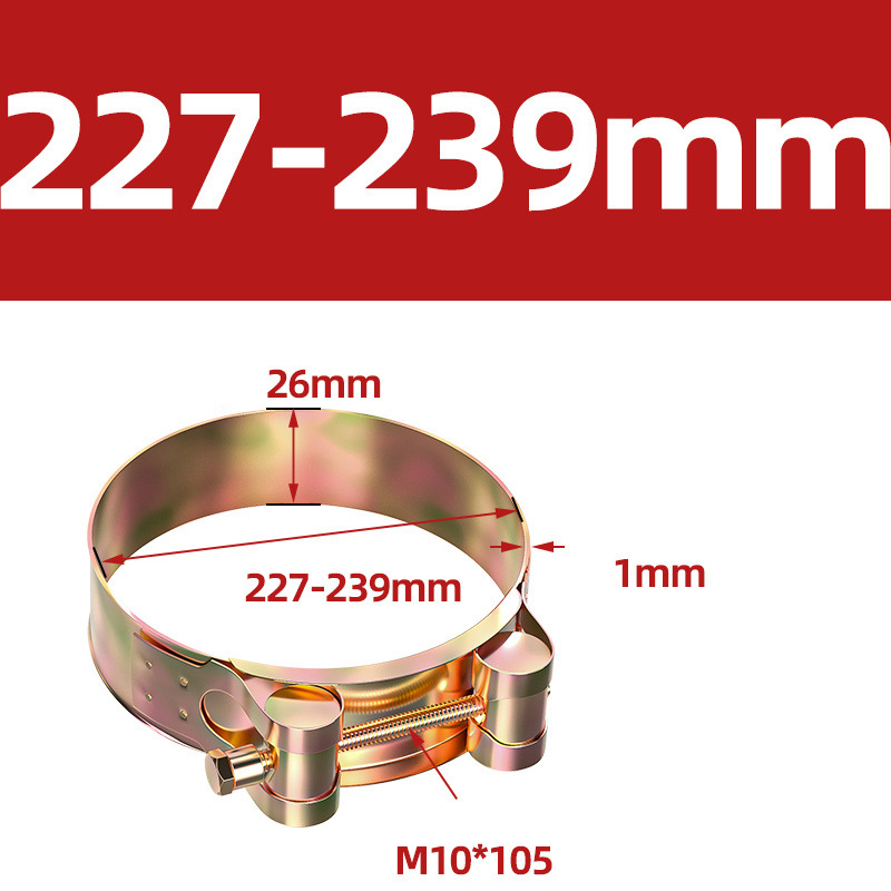 Heavy Duty Hose Clamp - Reinforced European Style Pipe Clip, Corrosion Resistant Galvanized Carbon Steel, for PVC Pipe & Hose Fixing