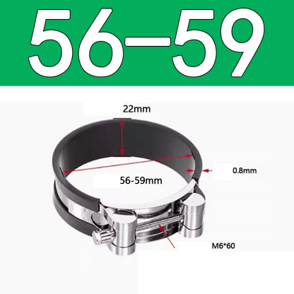 Heavy Duty Hose Clamp - Reinforced European Style Pipe Clip, Corrosion Resistant Galvanized Carbon Steel, for PVC Pipe & Hose Fixing