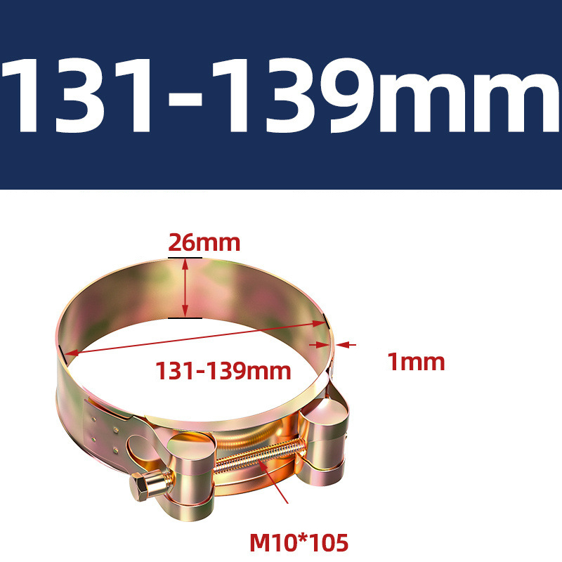 Heavy Duty Hose Clamp - Reinforced European Style Pipe Clip, Corrosion Resistant Galvanized Carbon Steel, for PVC Pipe & Hose Fixing