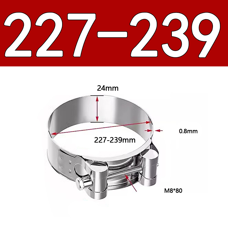 Heavy Duty Hose Clamp - Reinforced European Style Pipe Clip, Corrosion Resistant Galvanized Carbon Steel, for PVC Pipe & Hose Fixing
