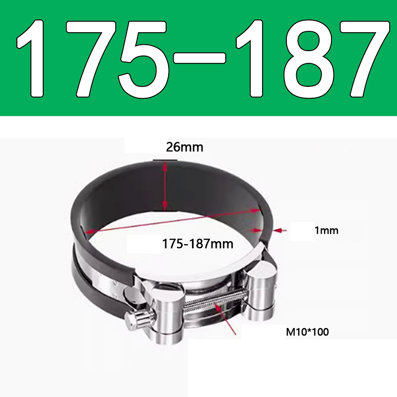 Heavy Duty Hose Clamp - Reinforced European Style Pipe Clip, Corrosion Resistant Galvanized Carbon Steel, for PVC Pipe & Hose Fixing