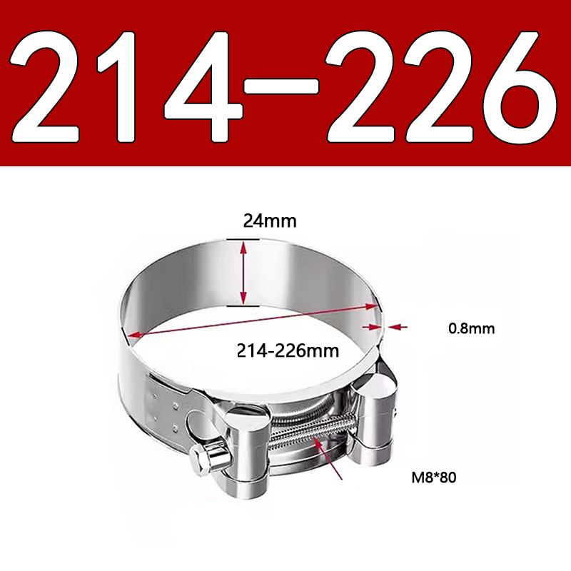Heavy Duty Hose Clamp - Reinforced European Style Pipe Clip, Corrosion Resistant Galvanized Carbon Steel, for PVC Pipe & Hose Fixing