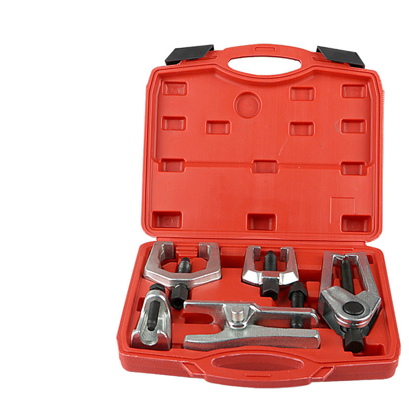 5-Piece Ball Joint Puller Set - Steering Tie Rod & Control Arm Removal Tool Kit, Durable Forged Steel Design for Auto Repair, DIY, and Workshops