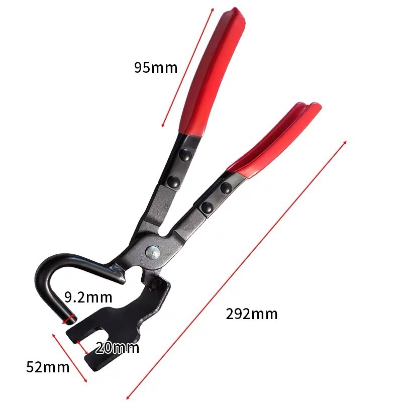 Exhaust Pipe Rubber Mount Removal Pliers - Spring-Loaded Design with Chrome Vanadium Steel & Non-Slip Handle - Effortless Exhaust Hanger and Clamp Tool for Automotive Repair