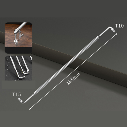 The Ultimate 90-Degree Offset Screwdriver Set for Tight Spaces - L-Shape/Z-Shape, Magnetic Tip, S2 Alloy Steel, Rust Proof - Phillips/Slotted/Torx/Hex Bits