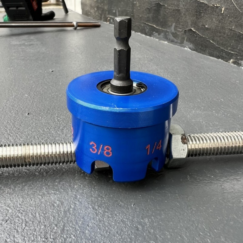 3-in-1 Magic Socket: The Ultimate Electric Drill Bit for Spinning Nuts onto Long Threaded Rods Effortlessly!