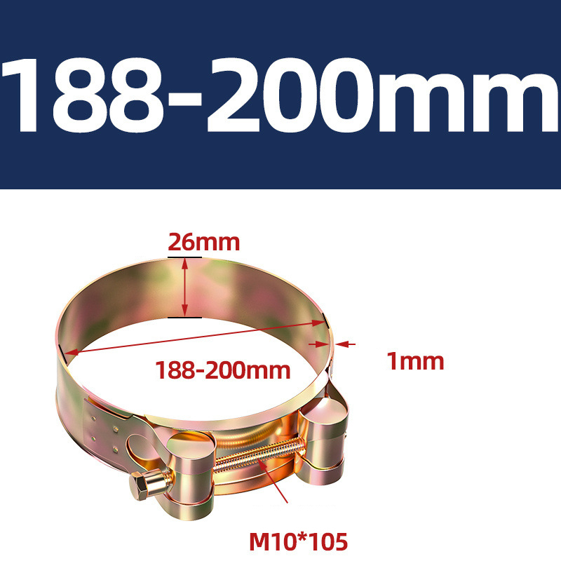 Heavy Duty Hose Clamp - Reinforced European Style Pipe Clip, Corrosion Resistant Galvanized Carbon Steel, for PVC Pipe & Hose Fixing