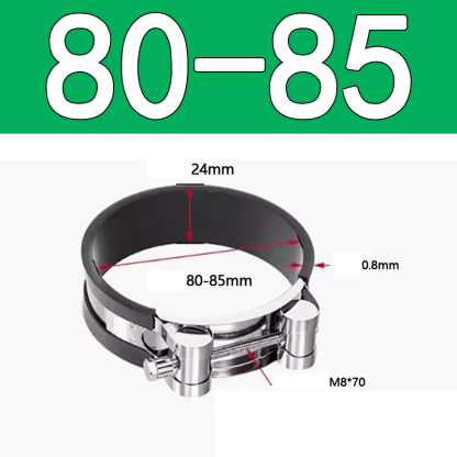 Heavy Duty Hose Clamp - Reinforced European Style Pipe Clip, Corrosion Resistant Galvanized Carbon Steel, for PVC Pipe & Hose Fixing