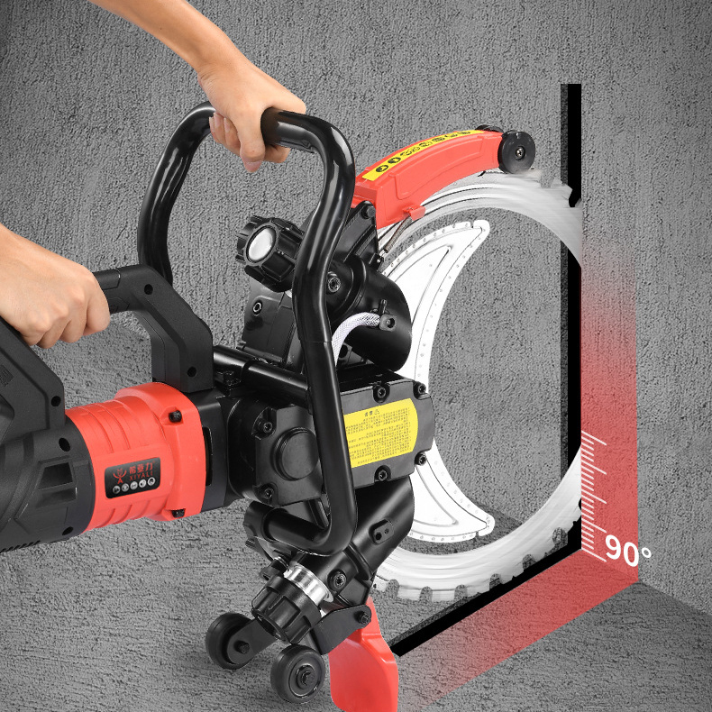 High-Frequency Brushless Ring Saw | Handheld Concrete Cutter | Dust-Free Water Cutting | 30cm Max Depth