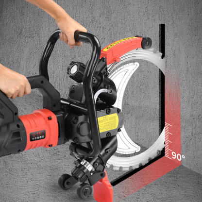 High-Frequency Brushless Ring Saw | Handheld Concrete Cutter | Dust-Free Water Cutting | 30cm Max Depth