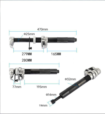 Heavy-Duty Industrial Coil Spring Compressor & Ball Joint Separator | Non-Removable Strut Spreader Tool for Shock Absorber, Control Arm, and Knuckle Removal