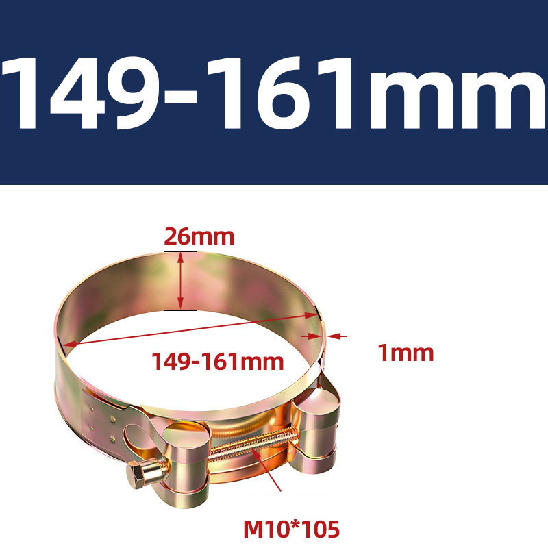 Heavy Duty Hose Clamp - Reinforced European Style Pipe Clip, Corrosion Resistant Galvanized Carbon Steel, for PVC Pipe & Hose Fixing