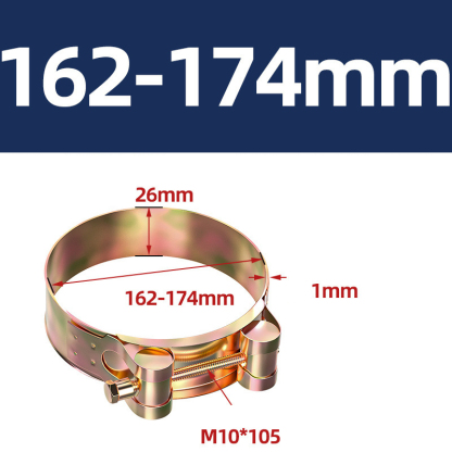 Heavy Duty Hose Clamp - Reinforced European Style Pipe Clip, Corrosion Resistant Galvanized Carbon Steel, for PVC Pipe & Hose Fixing