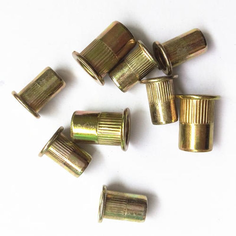 Hand Rivet Nut Tool Kit - Manual & Drill Powered - Complete Set with Free Rivet Nuts for M3 to M12 - Universal Fastener for Sheet Metal, Auto License Plate, Steel Studs