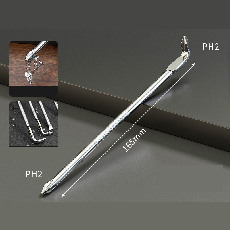 The Ultimate 90-Degree Offset Screwdriver Set for Tight Spaces - L-Shape/Z-Shape, Magnetic Tip, S2 Alloy Steel, Rust Proof - Phillips/Slotted/Torx/Hex Bits