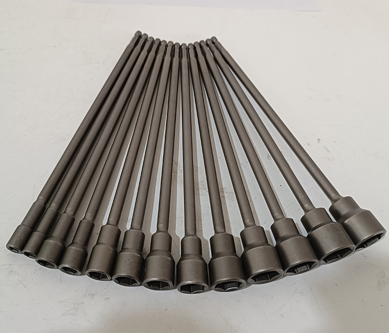 250mm Heavy-Duty Magnetic Socket Set (6-19mm) | Cr-V Steel Extended & Reinforced Hex Bit Sockets for Secure Fastening