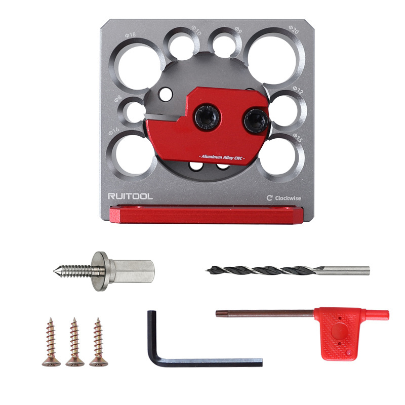 8-Hole Drill-Powered Dowel Maker | All-in-One Wood Rounding Jig for Perfect Φ8-20mm Dowels, Spindles, Tenons | Effortless Woodturning DIY Tool for Square to Round Wood