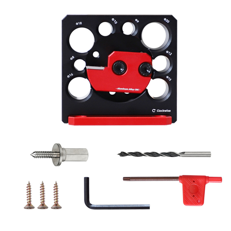 8-Hole Drill-Powered Dowel Maker | All-in-One Wood Rounding Jig for Perfect Φ8-20mm Dowels, Spindles, Tenons | Effortless Woodturning DIY Tool for Square to Round Wood