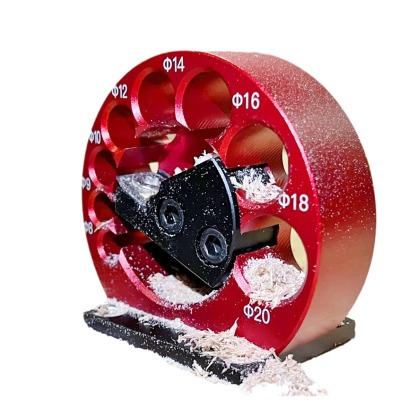 8-Hole Drill-Powered Dowel Maker | All-in-One Wood Rounding Jig for Perfect Φ8-20mm Dowels, Spindles, Tenons | Effortless Woodturning DIY Tool for Square to Round Wood