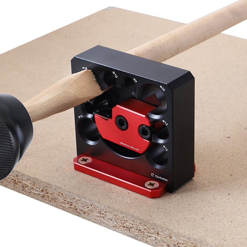 8-Hole Drill-Powered Dowel Maker | All-in-One Wood Rounding Jig for Perfect Φ8-20mm Dowels, Spindles, Tenons | Effortless Woodturning DIY Tool for Square to Round Wood