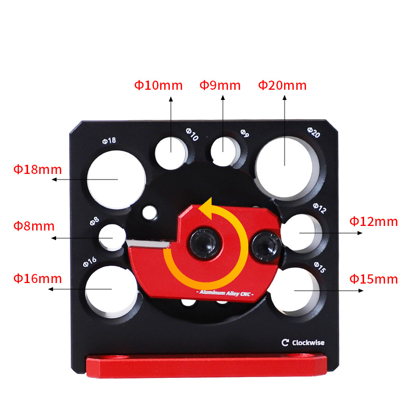 8-Hole Drill-Powered Dowel Maker | All-in-One Wood Rounding Jig for Perfect Φ8-20mm Dowels, Spindles, Tenons | Effortless Woodturning DIY Tool for Square to Round Wood