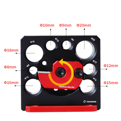 8-Hole Drill-Powered Dowel Maker | All-in-One Wood Rounding Jig for Perfect Φ8-20mm Dowels, Spindles, Tenons | Effortless Woodturning DIY Tool for Square to Round Wood