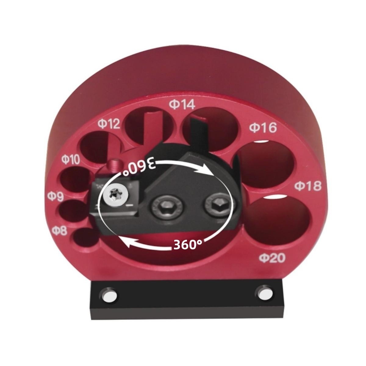 8-Hole Drill-Powered Dowel Maker | All-in-One Wood Rounding Jig for Perfect Φ8-20mm Dowels, Spindles, Tenons | Effortless Woodturning DIY Tool for Square to Round Wood