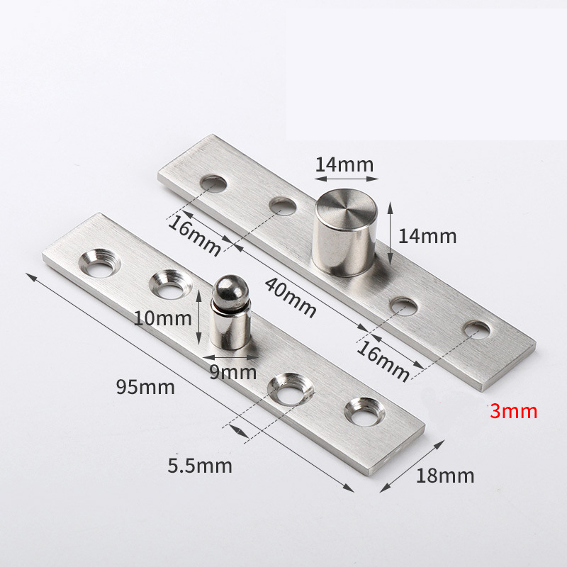 Heavy-Duty 360° Invisible Pivot Hinge - Center & Offset Axis for Secret Passage Doors, Revolving Doors, Hidden Door Systems