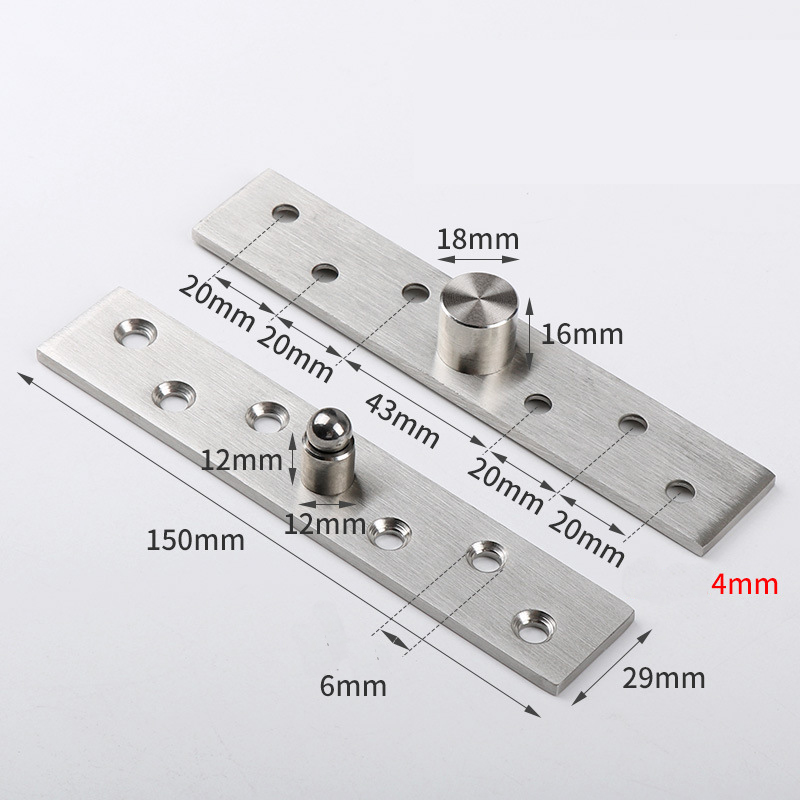 Heavy-Duty 360° Invisible Pivot Hinge - Center & Offset Axis for Secret Passage Doors, Revolving Doors, Hidden Door Systems