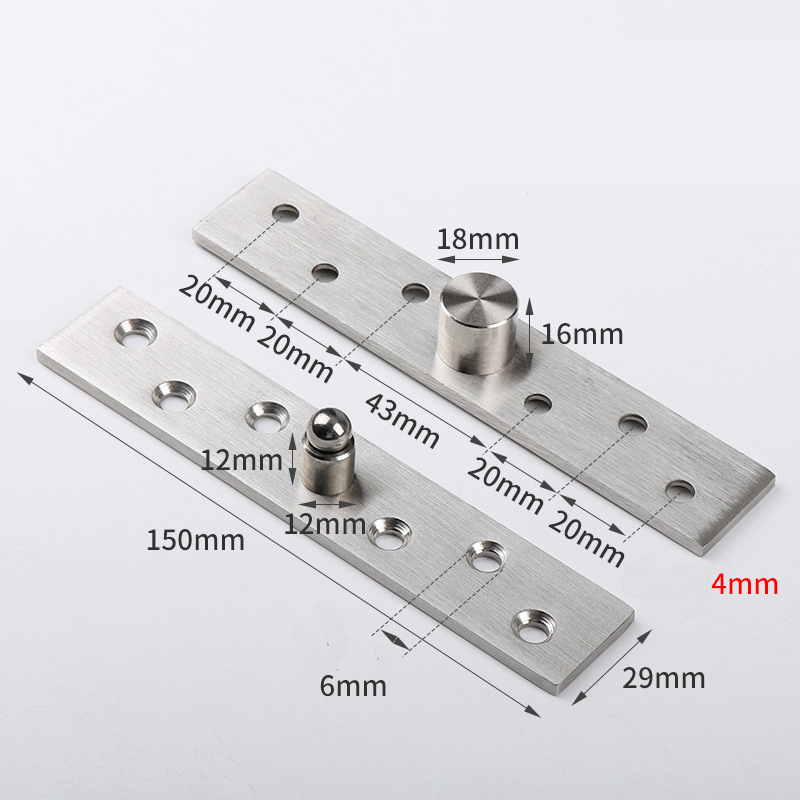 Heavy-Duty 360° Invisible Pivot Hinge - Center & Offset Axis for Secret Passage Doors, Revolving Doors, Hidden Door Systems