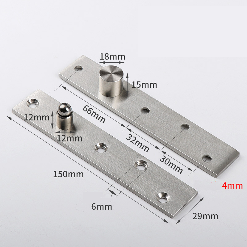 Heavy-Duty 360° Invisible Pivot Hinge - Center & Offset Axis for Secret Passage Doors, Revolving Doors, Hidden Door Systems