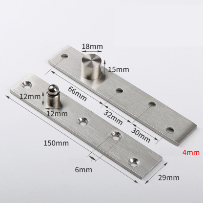 Heavy-Duty 360° Invisible Pivot Hinge - Center & Offset Axis for Secret Passage Doors, Revolving Doors, Hidden Door Systems