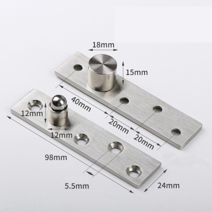 Heavy-Duty 360° Invisible Pivot Hinge - Center & Offset Axis for Secret Passage Doors, Revolving Doors, Hidden Door Systems