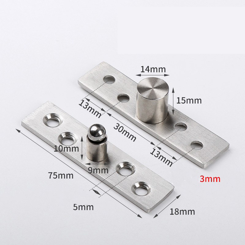 Heavy-Duty 360° Invisible Pivot Hinge - Center & Offset Axis for Secret Passage Doors, Revolving Doors, Hidden Door Systems