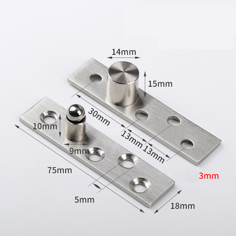 Heavy-Duty 360° Invisible Pivot Hinge - Center & Offset Axis for Secret Passage Doors, Revolving Doors, Hidden Door Systems