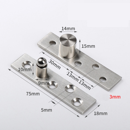 Heavy-Duty 360° Invisible Pivot Hinge - Center & Offset Axis for Secret Passage Doors, Revolving Doors, Hidden Door Systems
