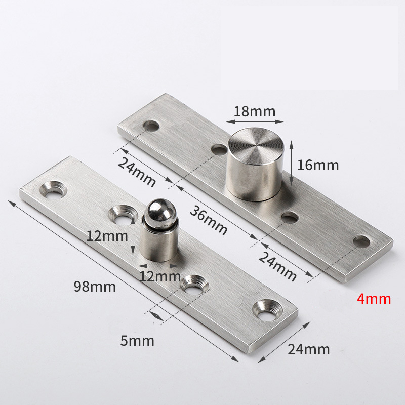 Heavy-Duty 360° Invisible Pivot Hinge - Center & Offset Axis for Secret Passage Doors, Revolving Doors, Hidden Door Systems