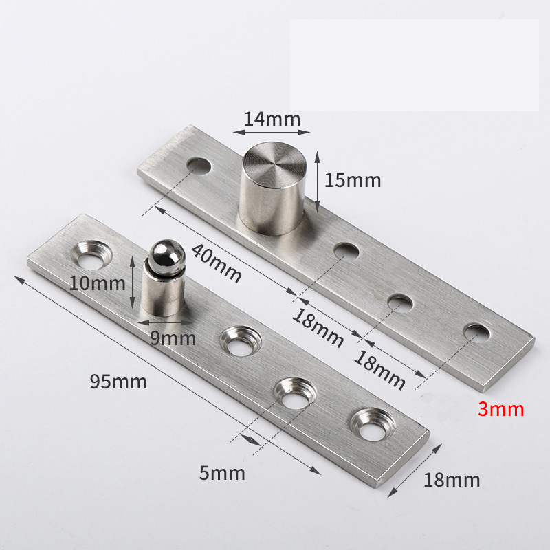 Heavy-Duty 360° Invisible Pivot Hinge - Center & Offset Axis for Secret Passage Doors, Revolving Doors, Hidden Door Systems