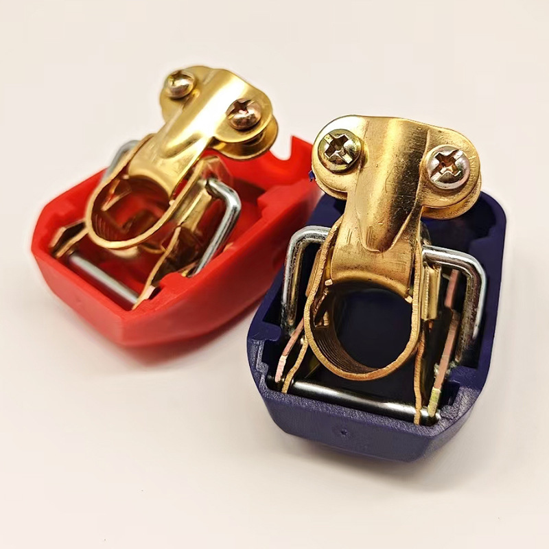 QuickLift Battery Terminals – Tool-Free, Universal Car Battery Connectors (Red & Blue Pair)
