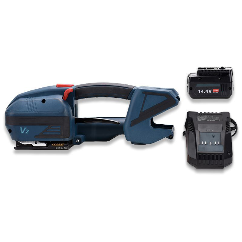 V2 Heavy-Duty Cordless Strapping Tool - Smart Digital Tensioner for PP/PET Strapping