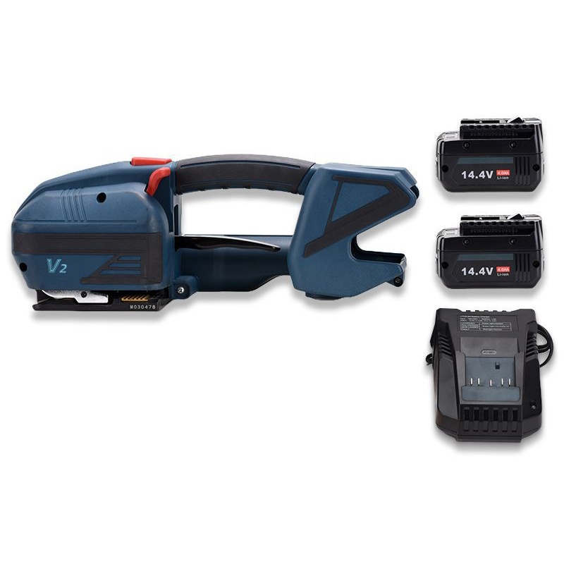 V2 Heavy-Duty Cordless Strapping Tool - Smart Digital Tensioner for PP/PET Strapping