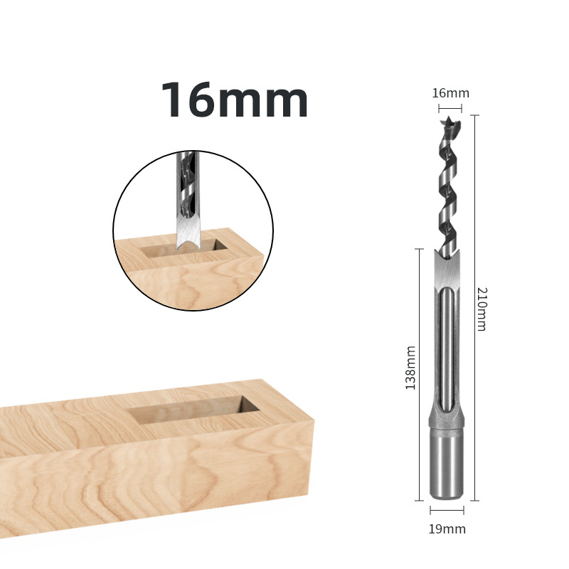 All-in-One Square Hole Mortising Kit | Convert Your Drill Press/Hand Drill | Professional Mortise Drill Bit Set for Woodworking & Joinery